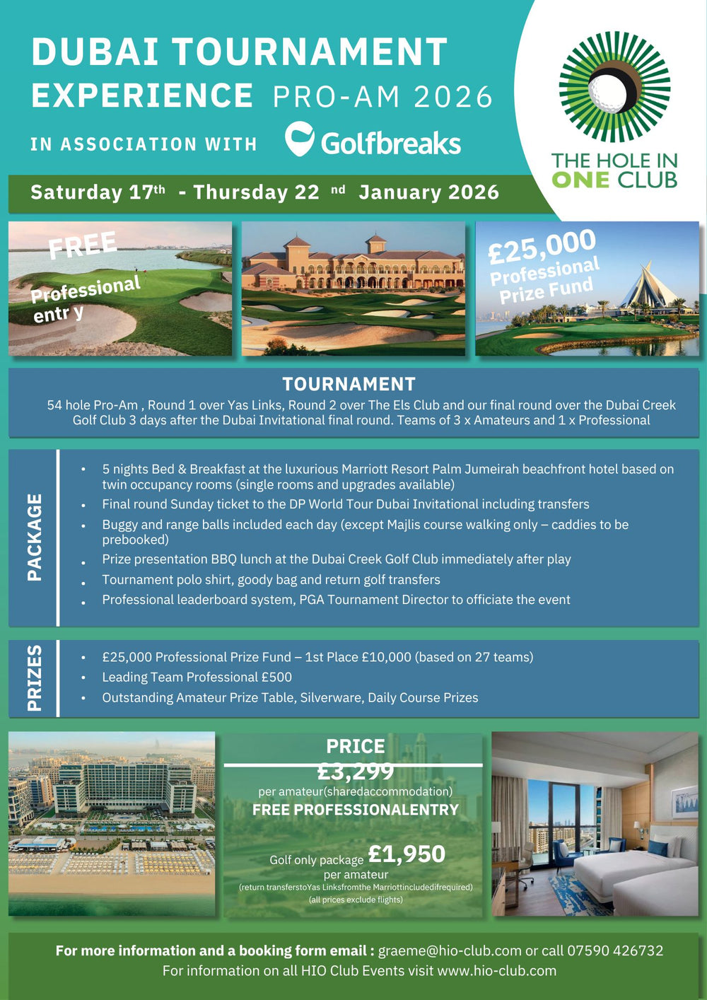 Dubai Tournament Experience Pro-Am 2026