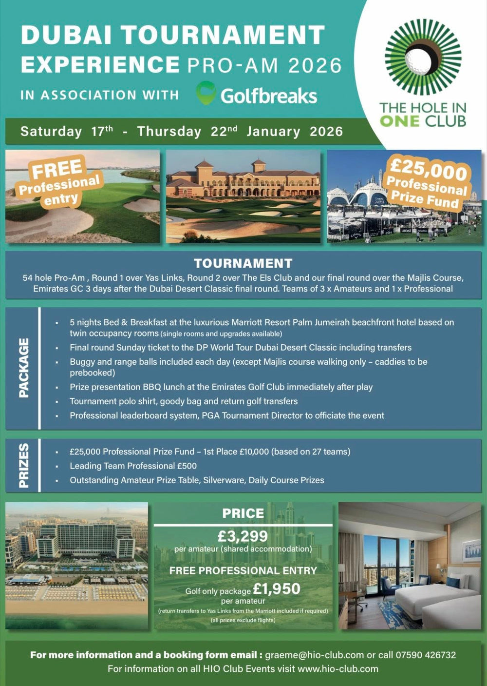 Dubai Tournament Experience Pro-Am 2026