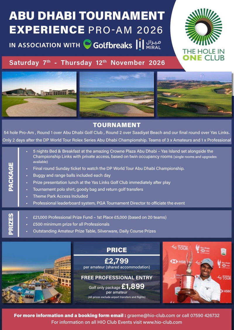 Abu Dhabi Tournament Experience Pro-Am 2026