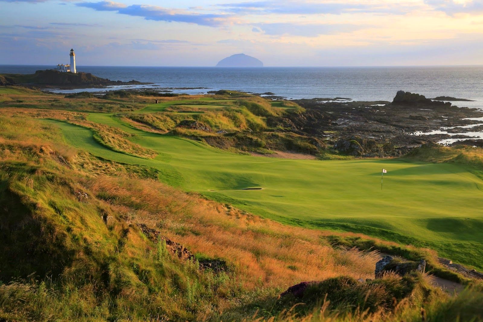 The lighthouse hole on the Ailsa course at Turnberry